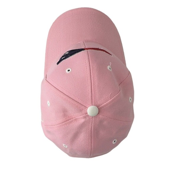 Patriots NFL Football Pink Logo Adjustable Baseball Cap Hat By City Hunter - Picture 3 of 7